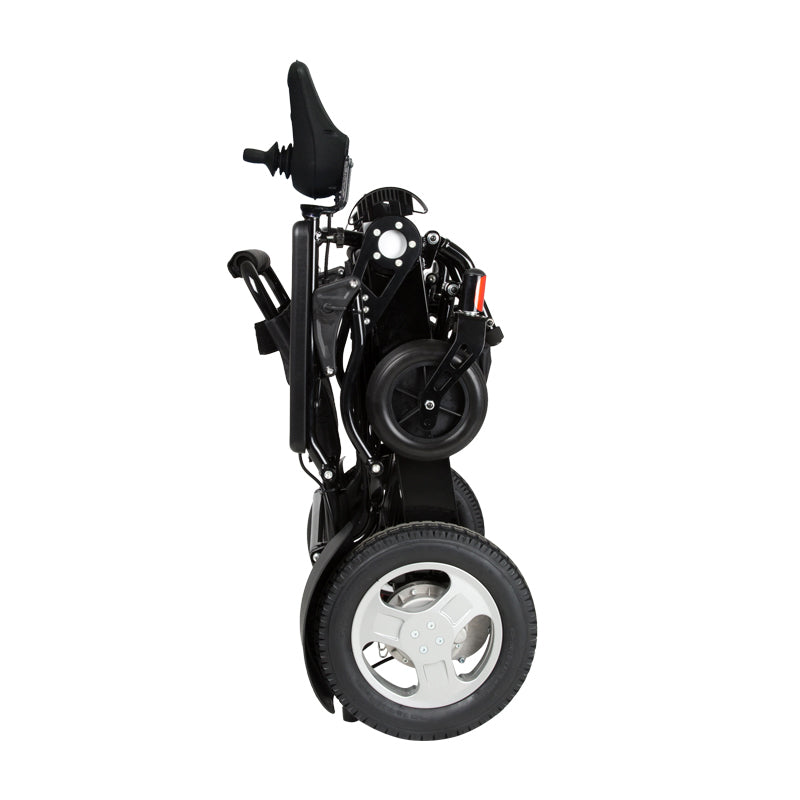 Heavy Duty Electric Wheelchair - 18'' Seat Width - Black (Adjustable  Backrest)