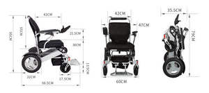 Super Heavy Duty Electric Wheelchair D09XL by KWK / 21''  PINK