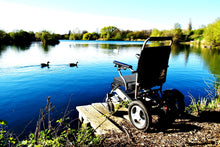 Load image into Gallery viewer, Super Heavy Duty Electric Wheelchair D09XL by KWK / 21&#39;&#39;  PINK