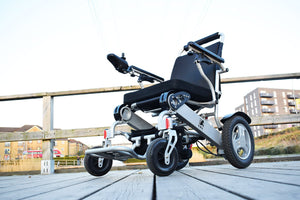 Super Heavy Duty Electric Wheelchair D09XL by KWK / 21''  PINK