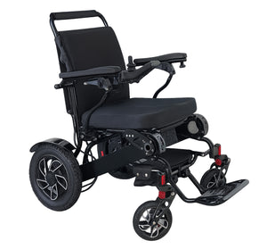 KWK D09 Style-Heavy Duty Electric Wheelchair - 21'' Seat Width - Black (Pearl Edition)