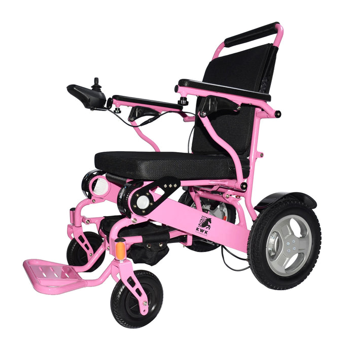 Super Heavy Duty Electric Wheelchair D09XL by KWK / 21''  PINK