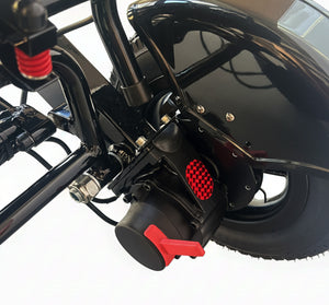KWK D09 Style-Heavy Duty Electric Wheelchair - 21'' Seat Width - Black (Rose Edition)
