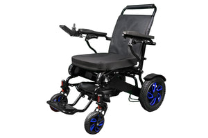 KWK D09 Style-Heavy Duty Electric Wheelchair - 21'' Seat Width - Black (Sky Edition)