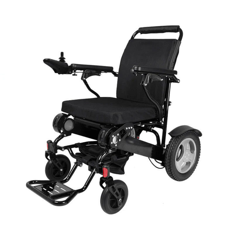 Heavy Duty Electric Wheelchair - 21'' Seat Width - Black (Adjustable Backrest)
