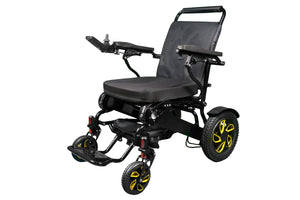 KWK D09 Style-Heavy Duty Electric Wheelchair - 21'' Seat Width - Black (Sunshine Edition)