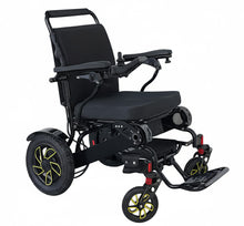 Load image into Gallery viewer, KWK D09 Style-Heavy Duty Electric Wheelchair - 21&#39;&#39; Seat Width - Black (Sunshine Edition)