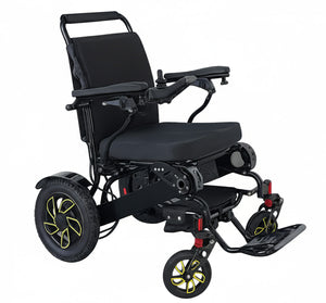 KWK D09 Style-Heavy Duty Electric Wheelchair - 21'' Seat Width - Black (Sunshine Edition)