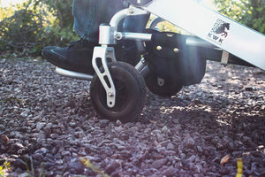 Heavy Duty Electric Silver Wheelchair - 18'' Wide Armrest - KiwiK