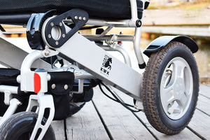 Heavy Duty Electric Black Wheelchair - 18'' Wide Armrest - KiwiK