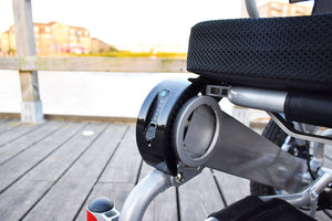 Heavy Duty Electric Red Wheelchair - 18'' Wide Armrest - KiwiK